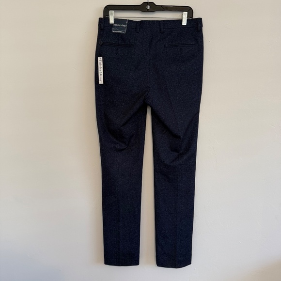 Paisley and Grey Mens Slim Fit Downing Blue Speckle Suit Pants - Picture 4 of 13